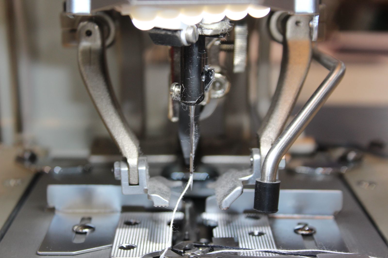 Sewing machine close-up
